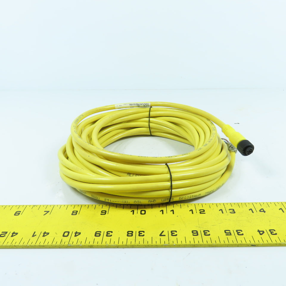Allen Bradley 889D-F4EC-10 Ser B 4 Pin DC Micro Braid Shield QD Cordset 10 Meter