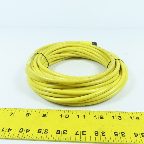 Allen Bradley 889D-F4EC-10 Ser B 4 Pin DC Micro Braid Shield QD Cordset 10 Meter