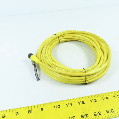 Allen Bradley 889D-F4EC-10 Ser B 4 Pin DC Micro Braid Shield QD Cordset 10 Meter