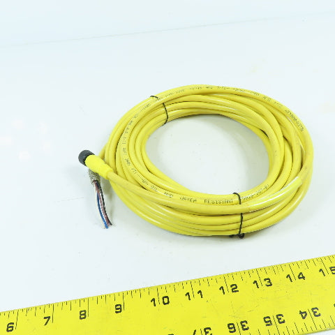 Allen Bradley 889D-F4EC-10 Ser B 4 Pin DC Micro Braid Shield QD Cordset 10 Meter