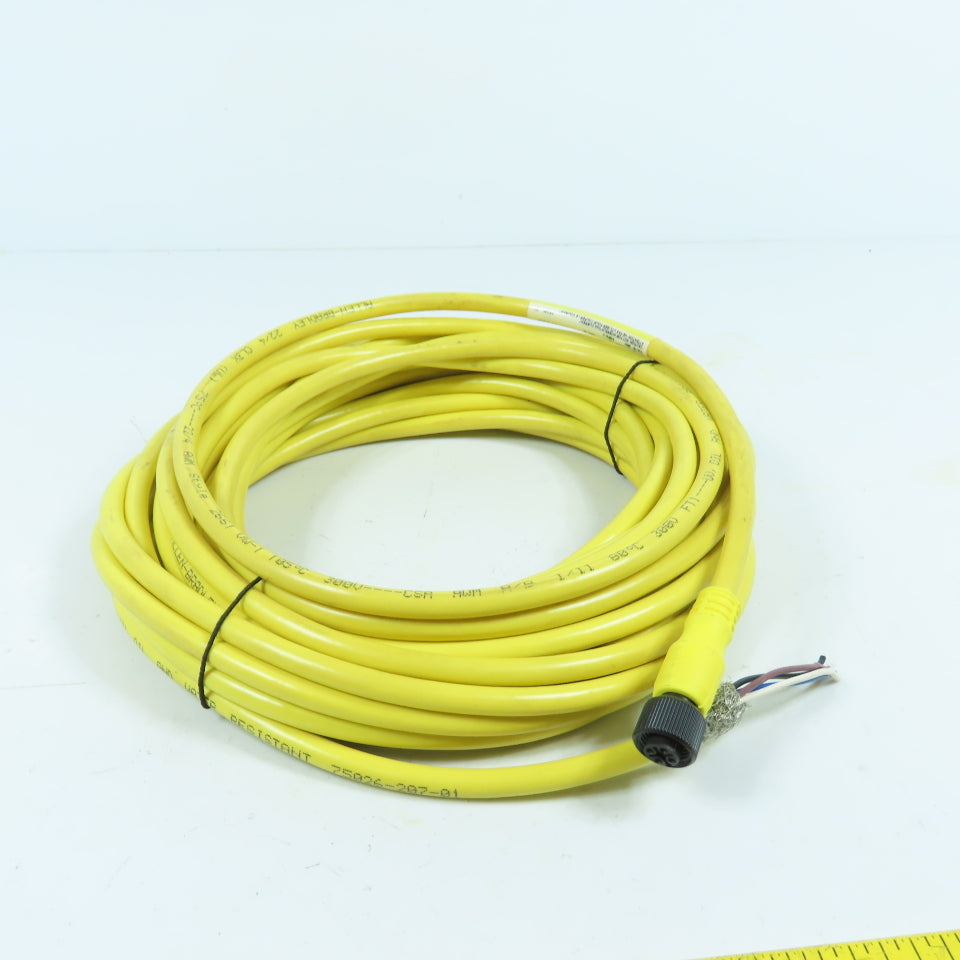 Allen Bradley 889D-F4EC-10 Ser B 4 Pin DC Micro Braid Shield QD Cordset 10 Meter