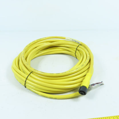 Allen Bradley 889D-F4EC-10 Ser B 4 Pin DC Micro Braid Shield QD Cordset 10 Meter