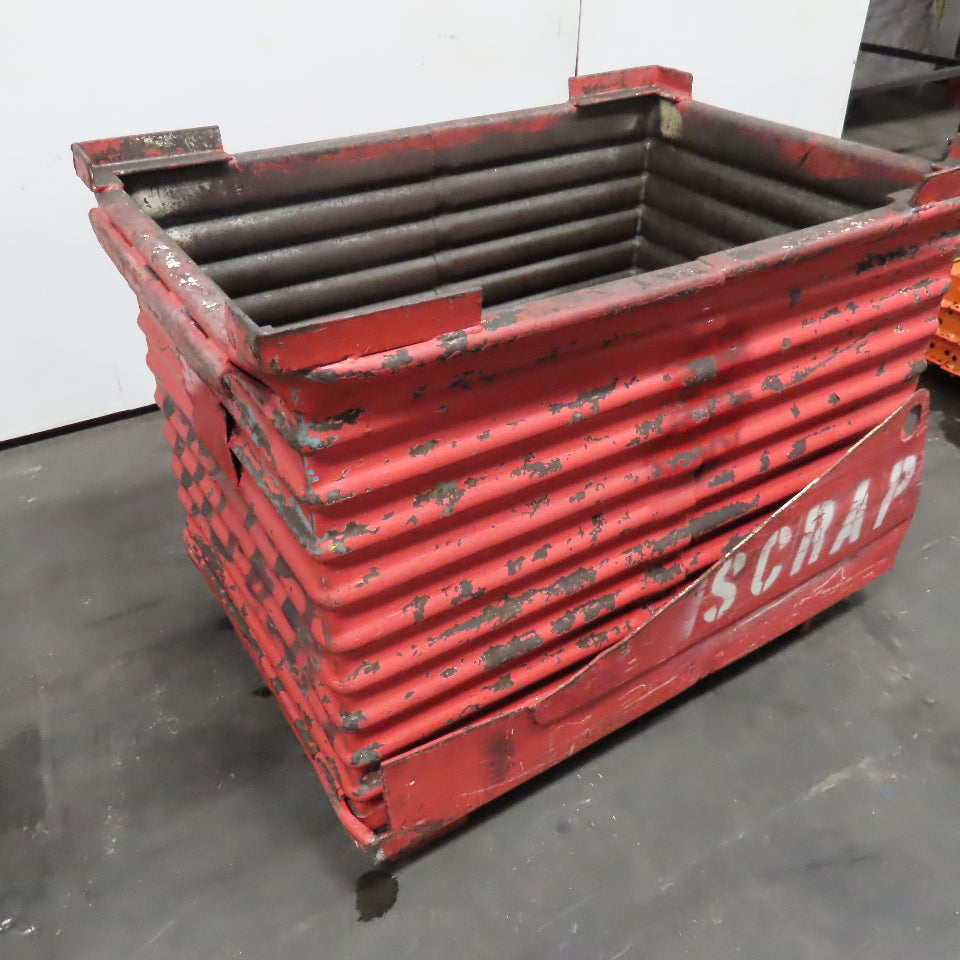 46" x 30" x 30" ID Deep Steel Stackable Storage Tote Box