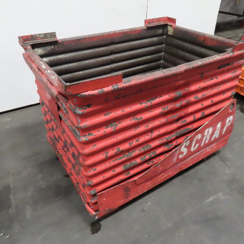 46" x 30" x 30" ID Deep Steel Stackable Storage Tote Box
