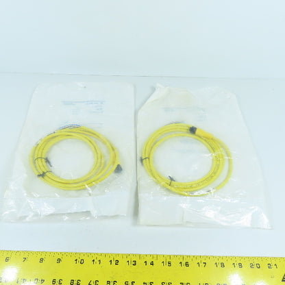 Allen Bradley 889D-F4AC-2 Ser B QD Cordset 4-Pin DC Micro 2 Meter SEALED Lot/2