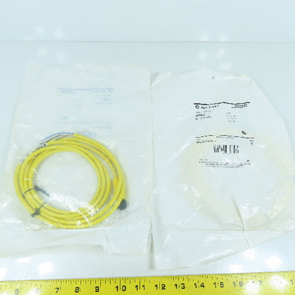 Allen Bradley 889D-F4AC-2 Ser B QD Cordset 4-Pin DC Micro 2 Meter SEALED Lot/2