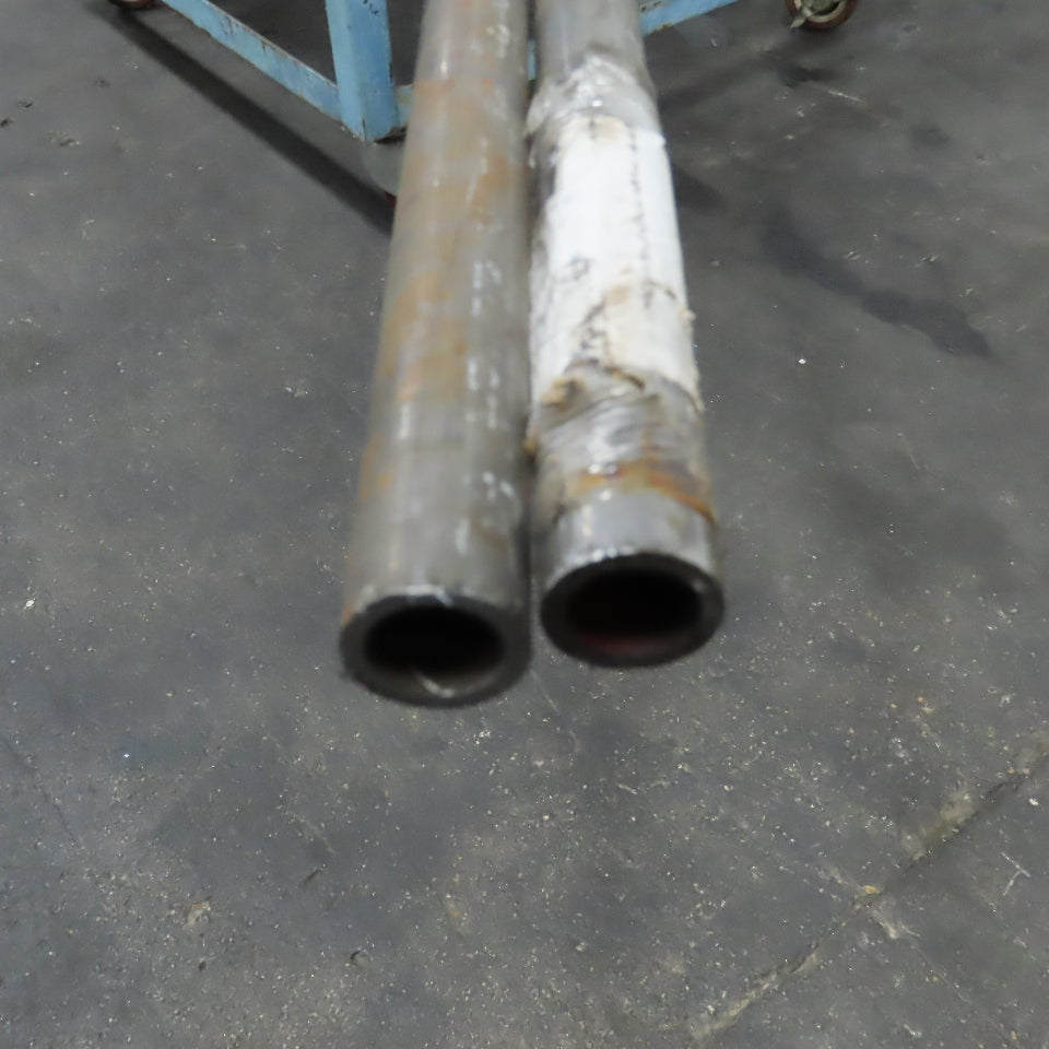 1" OD x 3/4" ID Carbon Steel Seamless Tubing 23 Total Feet Lot Of 2