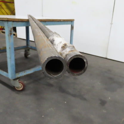 1" OD x 3/4" ID Carbon Steel Seamless Tubing 23 Total Feet Lot Of 2
