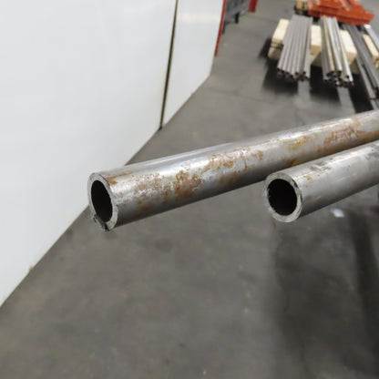 1" OD x 3/4" ID Carbon Steel Seamless Tubing 23 Total Feet Lot Of 2