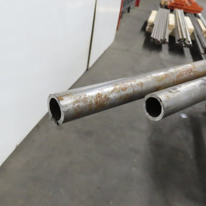 1" OD x 3/4" ID Carbon Steel Seamless Tubing 23 Total Feet Lot Of 2