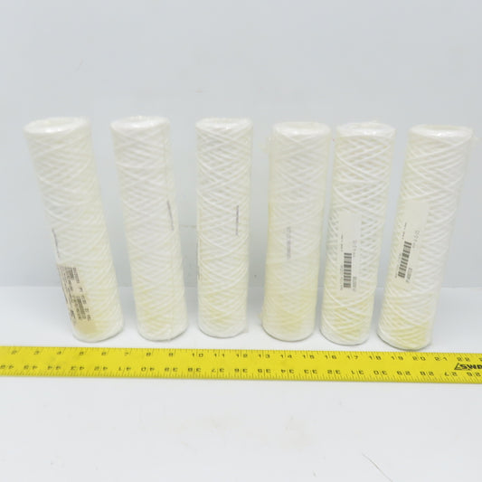 Parker T11R10A String Wound Filter Cartridge 5gpm 50 Micron 2-7/16" O.D Lot of 6
