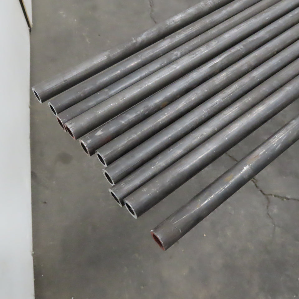 3/4" x 1/2" ID Carbon Steel Seamless Tubing 125" Lot Of 10