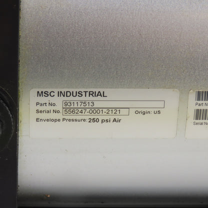 MSC 93117513 Double Acting Pneumatic Cylinder 250PSI Max 6" Bore 4" Stroke