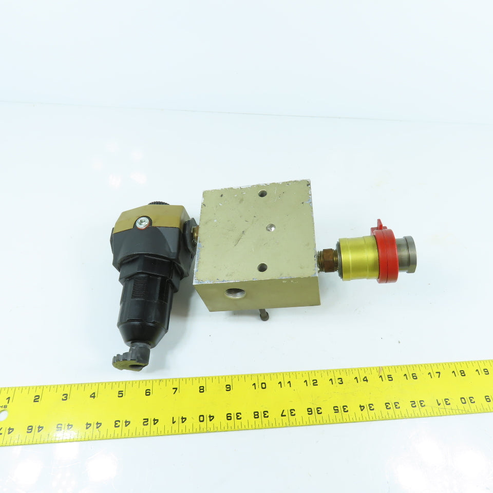 Ross 3900A1018Z Pneumatic Fill / Dump Valve W/ MD452KBSB42 Regulator & 913K77