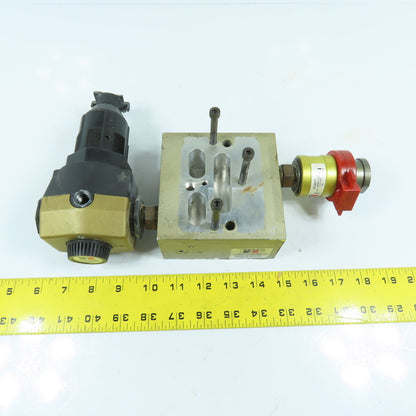 Ross 3900A1018Z Pneumatic Fill / Dump Valve W/ MD452KBSB42 Regulator & 913K77