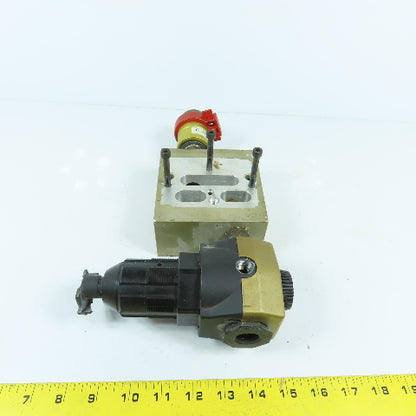 Ross 3900A1018Z Pneumatic Fill / Dump Valve W/ MD452KBSB42 Regulator & 913K77