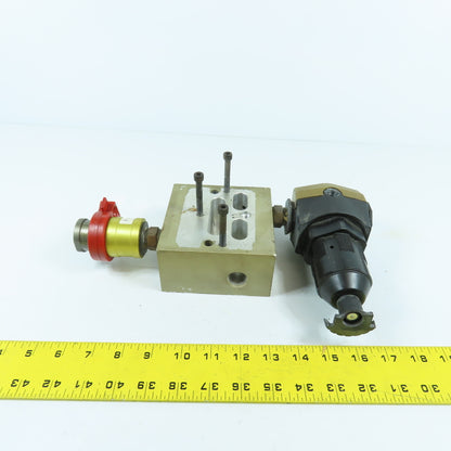 Ross 3900A1018Z Pneumatic Fill / Dump Valve W/ MD452KBSB42 Regulator & 913K77