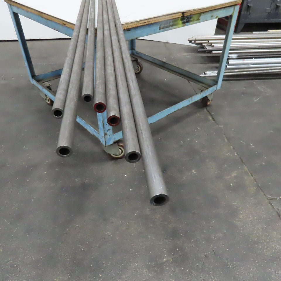 7/8" x 1/2" ID Carbon Steel Seamless Tubing 125" Lot Of 7
