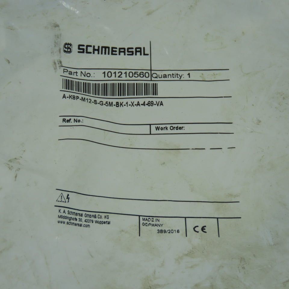 Schmersal 101210560 Cordset Cable