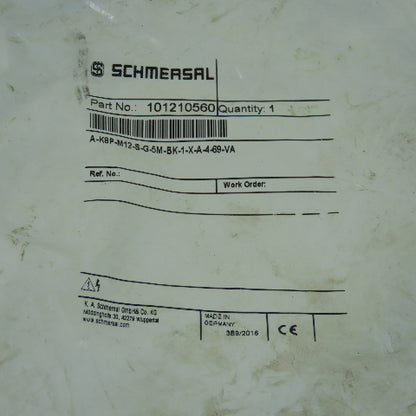 Schmersal 101210560 Cordset Cable