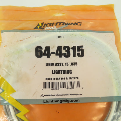 Lightning Mig 64-4315 Liner Assembly 15' .035