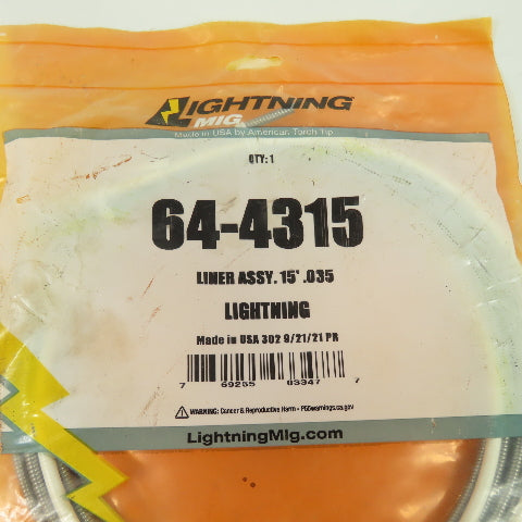 Lightning Mig 64-4315 Liner Assembly 15' .035