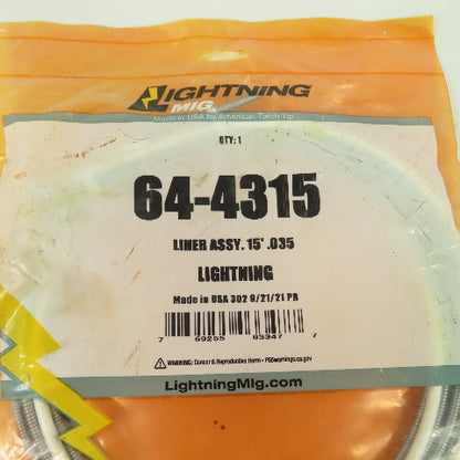 Lightning Mig 64-4315 Liner Assembly 15' .035