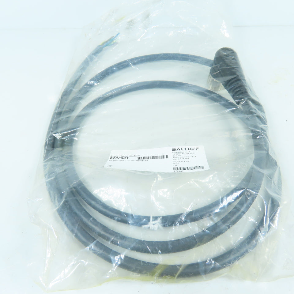 Balluff BCC06KT BCC M62C-0000-10-065-PX0BP4-020 Single Ended Cordset 2 Meter
