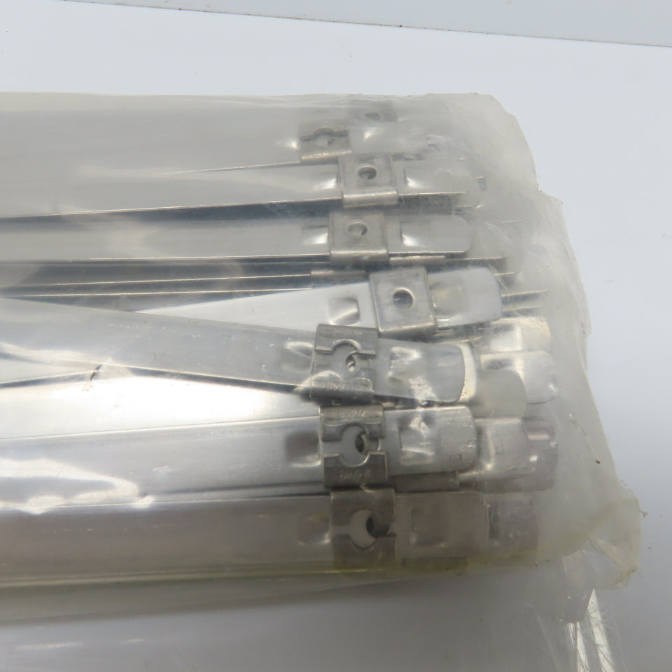 BAND-IT AX3759 Tie-Lok Ties 304 Stainless Steel 3/8" x .019" x 14" Bag of 100