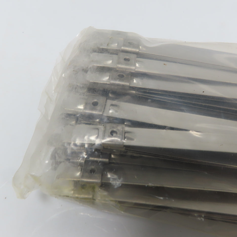 BAND-IT AX3759 Tie-Lok Ties 304 Stainless Steel 3/8" x .019" x 14" Bag of 100