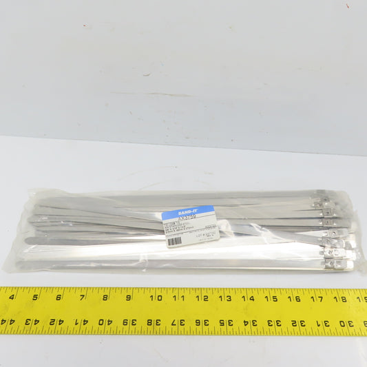 BAND-IT AX3759 Tie-Lok Ties 304 Stainless Steel 3/8" x .019" x 14" Bag of 100