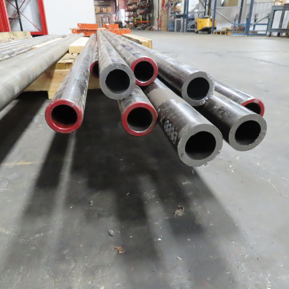 2" x 1-3/8" ID x .3125" Wall Carbon Steel Round Tube 135" Length Lot Of 9