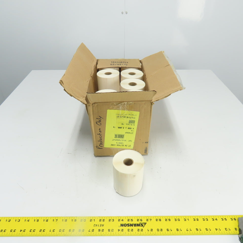 701*ELT4030AP*DT 4" X 3" Thermal Print Labels 16 Rolls At 485Labels Per Roll
