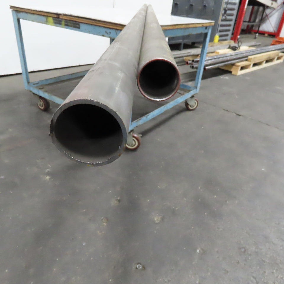 2-1/2" x .120" Wall Carbon Steel Tube HT# 4145562 120", 136" Lot Of 2