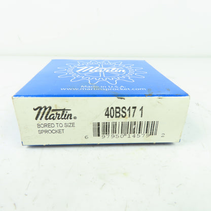 Martin 40BS17 Roller Chain Sprocket 1" Bore 17-Tooth