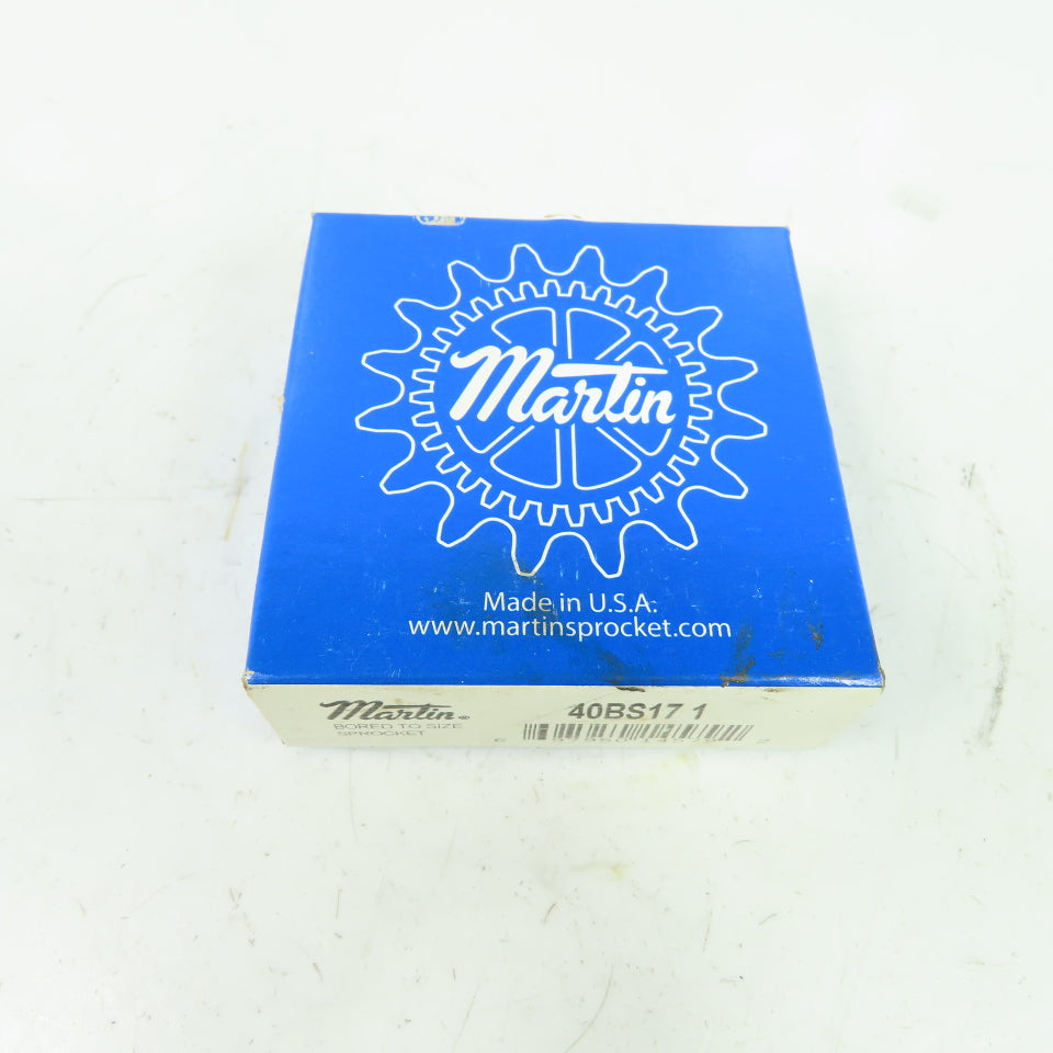 Martin 40BS17 Roller Chain Sprocket 1" Bore 17-Tooth