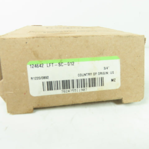 Dodge 124642 2-Bolt Flange Mount Block Ball Bearing 3/4" Bore NEW