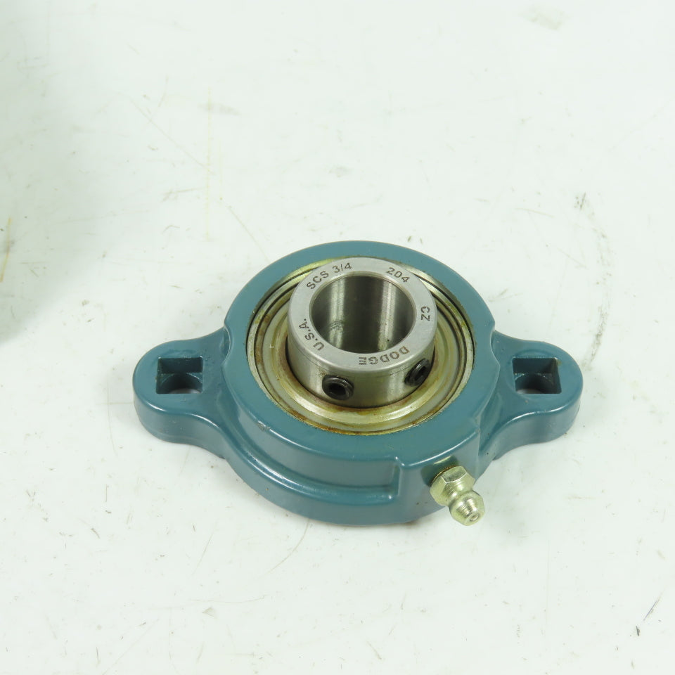 Dodge 124642 2-Bolt Flange Mount Block Ball Bearing 3/4" Bore NEW