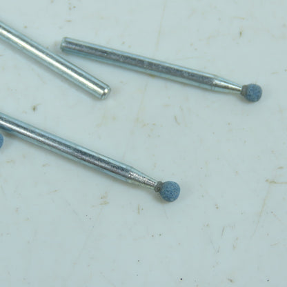 1.50" / 3.7mm Ball Shaped Diamond Burr Grinding Bit Dremel 1/8" Shank Lot Of 40