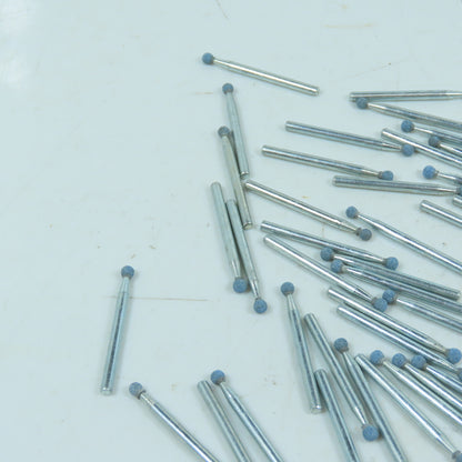 1.50" / 3.7mm Ball Shaped Diamond Burr Grinding Bit Dremel 1/8" Shank Lot Of 40