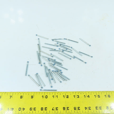 1.50" / 3.7mm Ball Shaped Diamond Burr Grinding Bit Dremel 1/8" Shank Lot Of 40