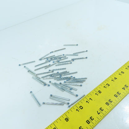 1.50" / 3.7mm Ball Shaped Diamond Burr Grinding Bit Dremel 1/8" Shank Lot Of 40