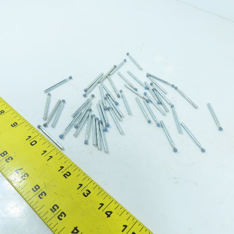 1.50" / 3.7mm Ball Shaped Diamond Burr Grinding Bit Dremel 1/8" Shank Lot Of 40