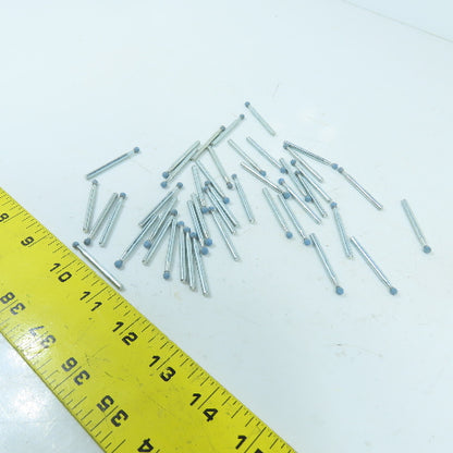 1.50" / 3.7mm Ball Shaped Diamond Burr Grinding Bit Dremel 1/8" Shank Lot Of 40