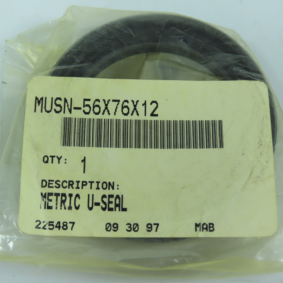 MUSN-56x76x12 225487 Metric U-Seal 56mm ID x 76mm OD x 12mm Wide Lot Of 2