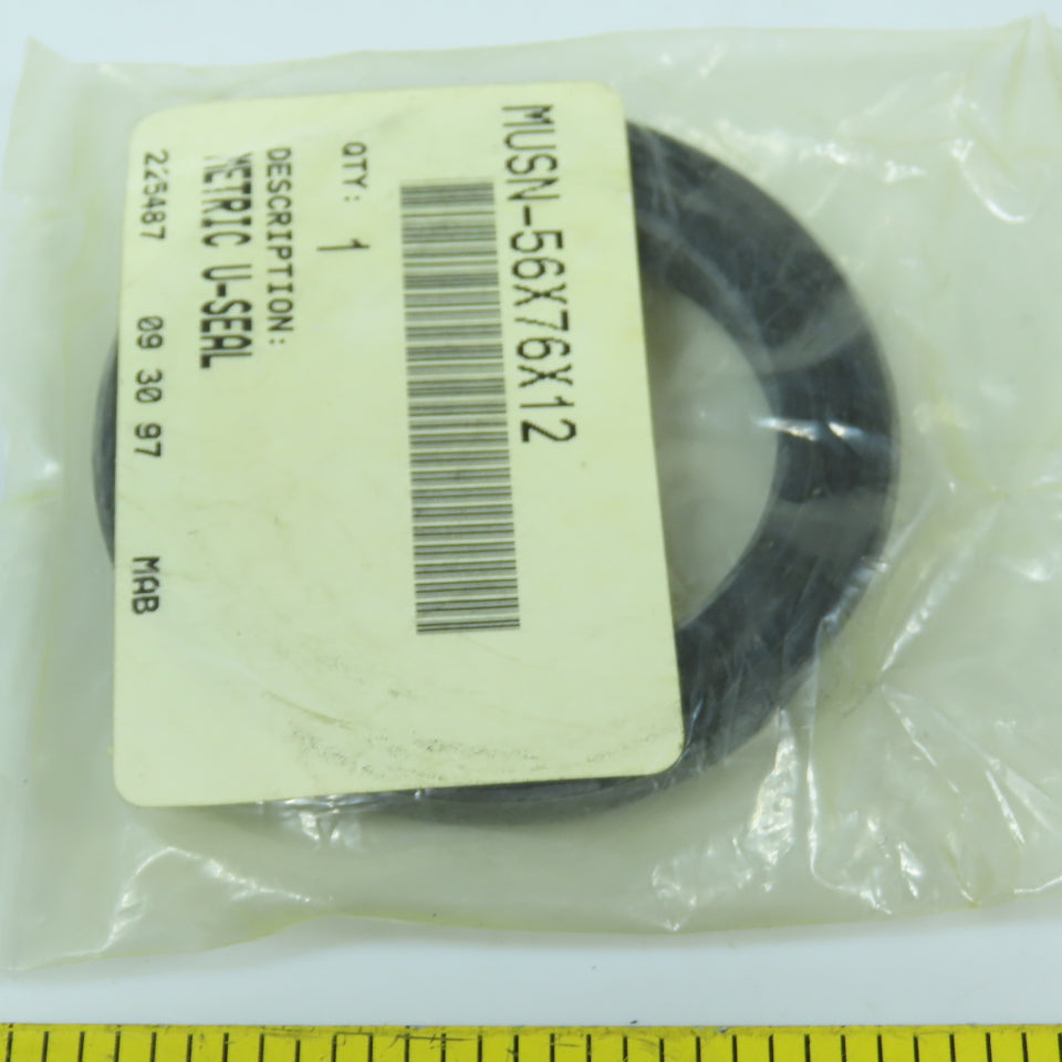 MUSN-56x76x12 225487 Metric U-Seal 56mm ID x 76mm OD x 12mm Wide Lot Of 2