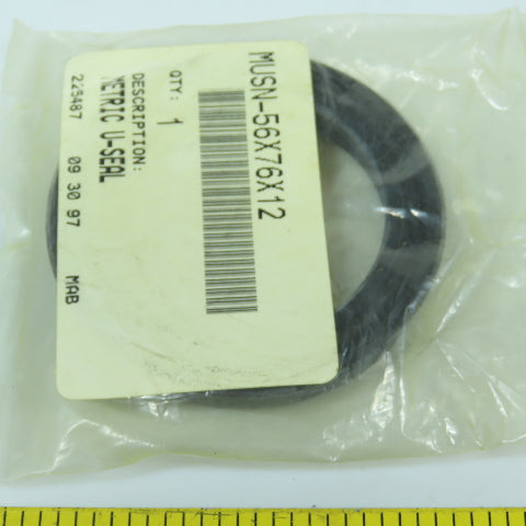 MUSN-56x76x12 225487 Metric U-Seal 56mm ID x 76mm OD x 12mm Wide Lot Of 2