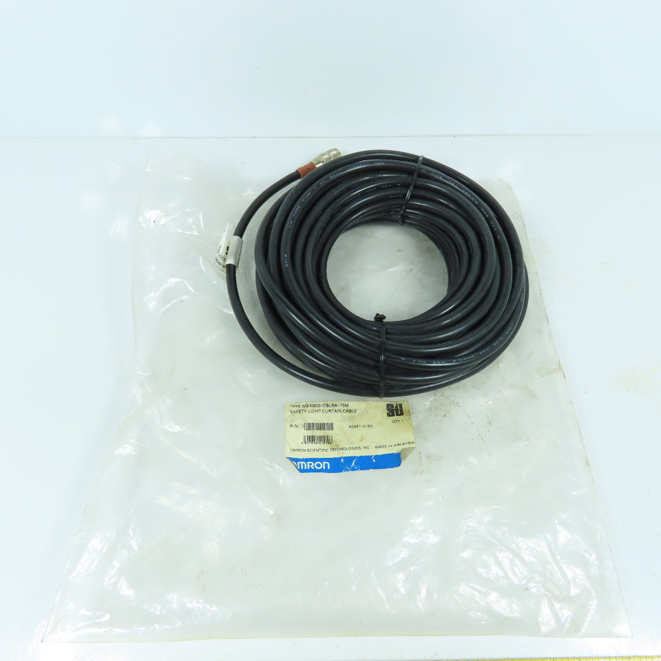 Omron 40451-0150 MS4800-CBLRX-15M Safety Light Curtain Cable NEW
