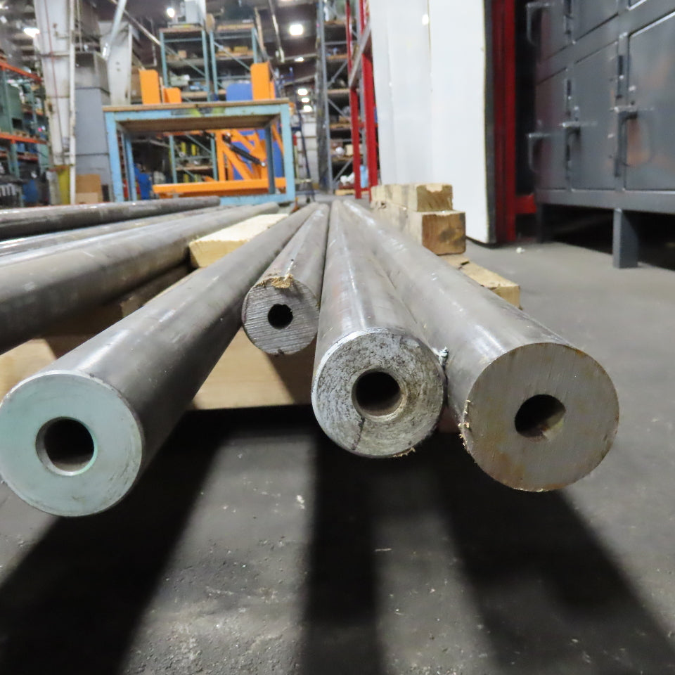 2" OD x 5/8" ID x 5/8" Thick Wall Hollow Tube Carbon Steel 41.5' Total Lot Of 4