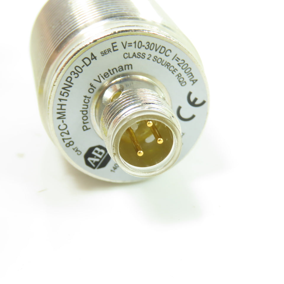 Allen Bradley 872C-MH15NP30-D4 Inductive Proximity Sensor 10-30VDC 3-Pin Male